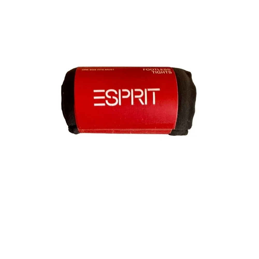 Esprit Footless Tights One‎ Size Nylon Spandex Blend Black
